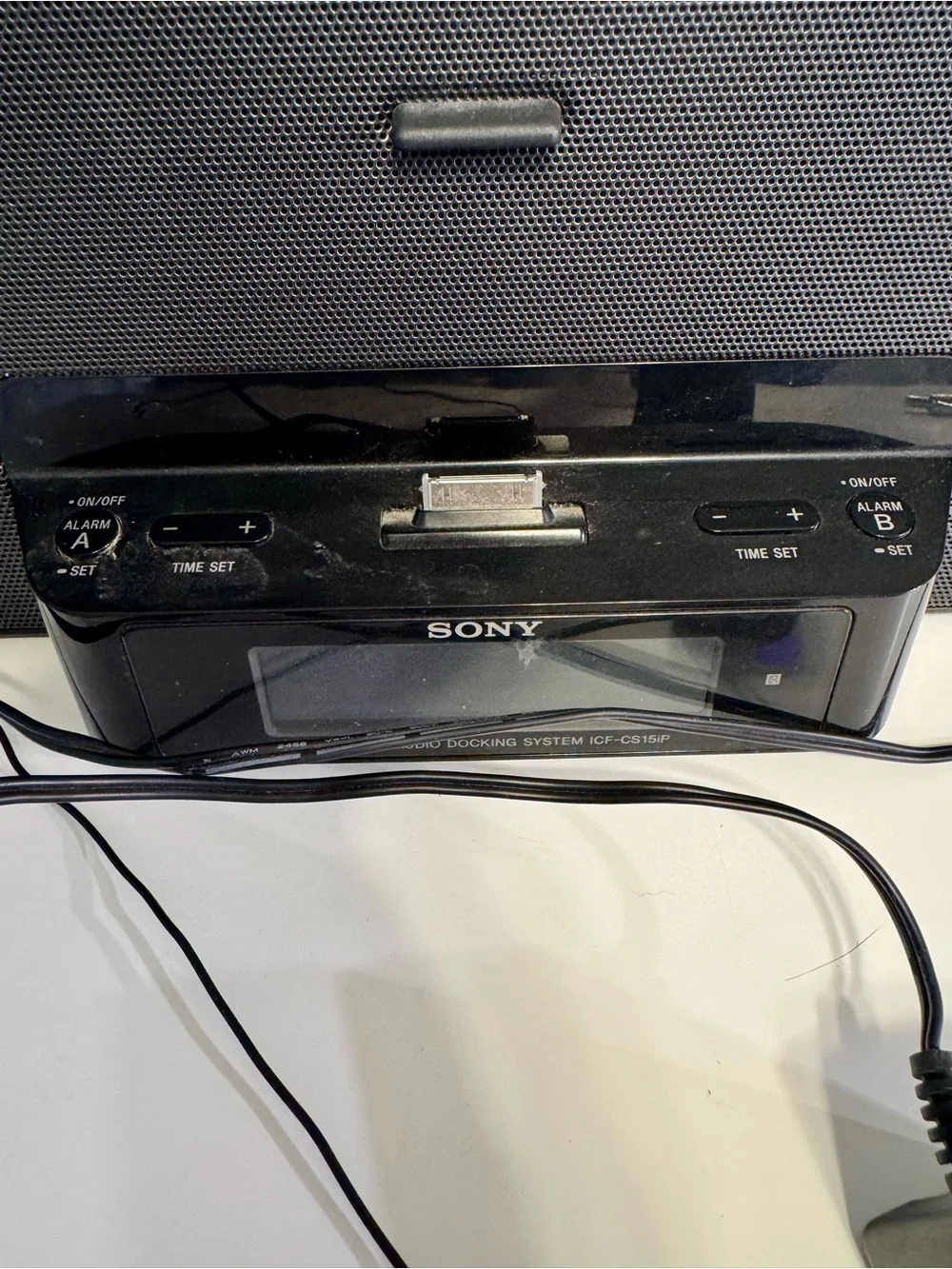 Sony Black Portable Docking Speaker with Built-in Connector